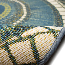 Load image into Gallery viewer, Liora Manne Esencia Circles Indoor Outdoor Mat Azure