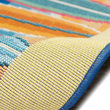 Load image into Gallery viewer, Liora Manne Esencia Surf Break Indoor Outdoor Mat Blue