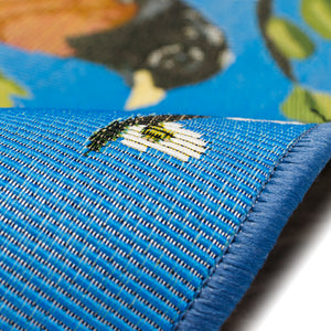 Liora Manne Esencia Robin's Nest Indoor Outdoor Mat Blue