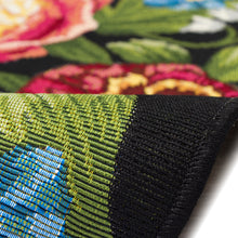 Load image into Gallery viewer, Liora Manne Esencia Secret Garden Indoor Outdoor Mat Black