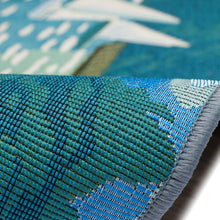 Load image into Gallery viewer, Liora Manne Esencia Lake Life Indoor Outdoor Mat Blue