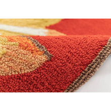 Load image into Gallery viewer, Liora Manne Frontporch Sunflower Indoor Outdoor Area Rug Red