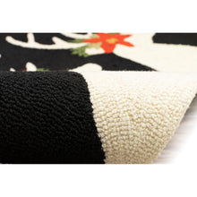 Load image into Gallery viewer, Liora Manne Frontporch Reindeer Indoor Outdoor Area Rug Black