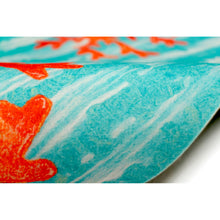 Load image into Gallery viewer, Liora Manne Illusions Coral Wave Indoor Outdoor Mat Aqua