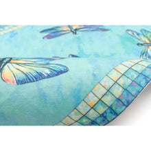 Load image into Gallery viewer, Liora Manne Illusions Dragonflies Indoor Outdoor Mat Lagoon