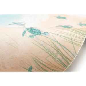 Liora Manne Illusions Turtle Beach Indoor Outdoor Mat Aqua