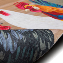 Load image into Gallery viewer, Liora Manne Illusions Three Roosters Indoor Outdoor Mat Natural