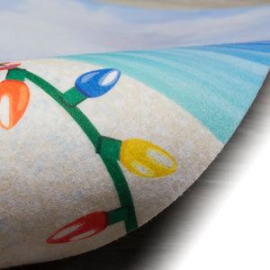 Liora Manne Illusions Beach Snowman Indoor Outdoor Mat Ocean
