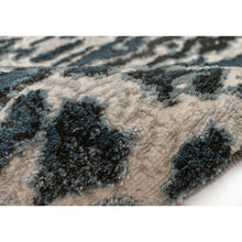 Load image into Gallery viewer, Liora Manne Soho Safari Stripe Indoor Area Rug Black/Blue