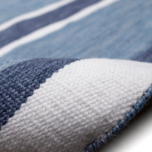 Liora Manne Sorrento Boat Stripe Indoor Outdoor Area Rug Navy