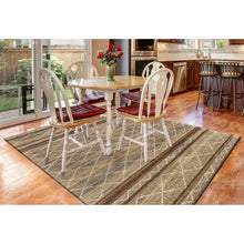 Load image into Gallery viewer, Liora Manne Artista Diamond Stripe Indoor Outdoor Area Rug Sisal