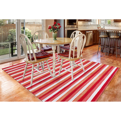 Liora Manne Visions II Painted Stripes Indoor Outdoor Area Rug Warm