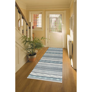 Liora Manne Cosmos Gypsy Stripe Indoor Outdoor Area Rug Grey