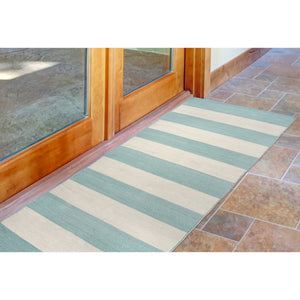 Liora Manne Sorrento Rugby Stripe Indoor Outdoor Area Rug Water