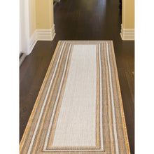 Load image into Gallery viewer, Liora Manne Carmel Multi Border Indoor Outdoor Area Rug Sand