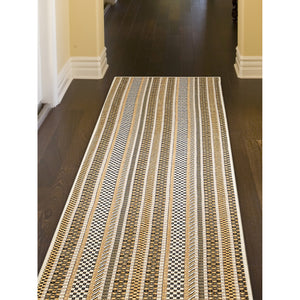 Liora Manne Carmel Rope Stripe Indoor Outdoor Area Rug Sand