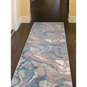 Liora Manne Soho Agate Indoor Area Rug Blue