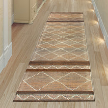 Load image into Gallery viewer, Liora Manne Artista Diamond Stripe Indoor Outdoor Area Rug Sisal