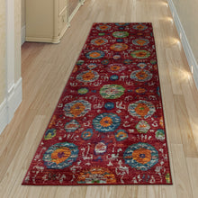 Load image into Gallery viewer, Liora Manne Fiesta Medallions Indoor Rug Red