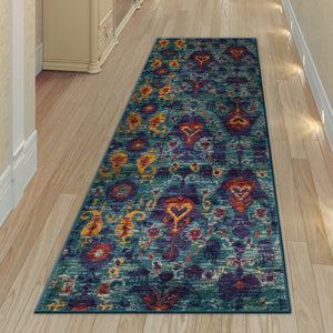 Liora Manne Fiesta Ikat Indoor Rug Blue