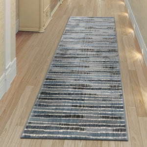 Liora Manne Soho Stripe Indoor Area Rug Blue