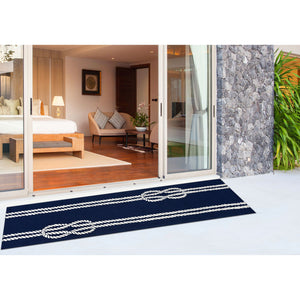 Liora Manne Capri Ropes Indoor Outdoor Area Rug Navy