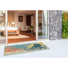 Load image into Gallery viewer, Liora Manne Frontporch Octopus Indoor Outdoor Area Rug Ocean