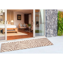 Load image into Gallery viewer, Liora Manne Ravella Zebra Indoor Outdoor Area Rug Brown
