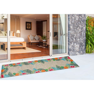 Liora Manne Ravella Tropical Indoor Outdoor Area Rug Neutral