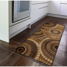 Load image into Gallery viewer, Liora Manne Marina Circles Indoor Outdoor Area Rug Brown