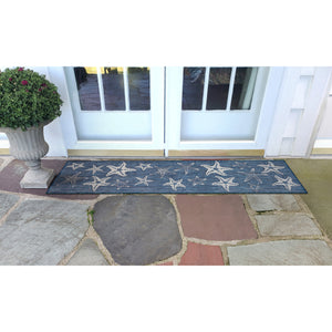 Liora Manne Carmel Starfish Indoor Outdoor Area Rug Navy