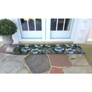 Liora Manne Marina Floral Indoor Outdoor Area Rug Navy