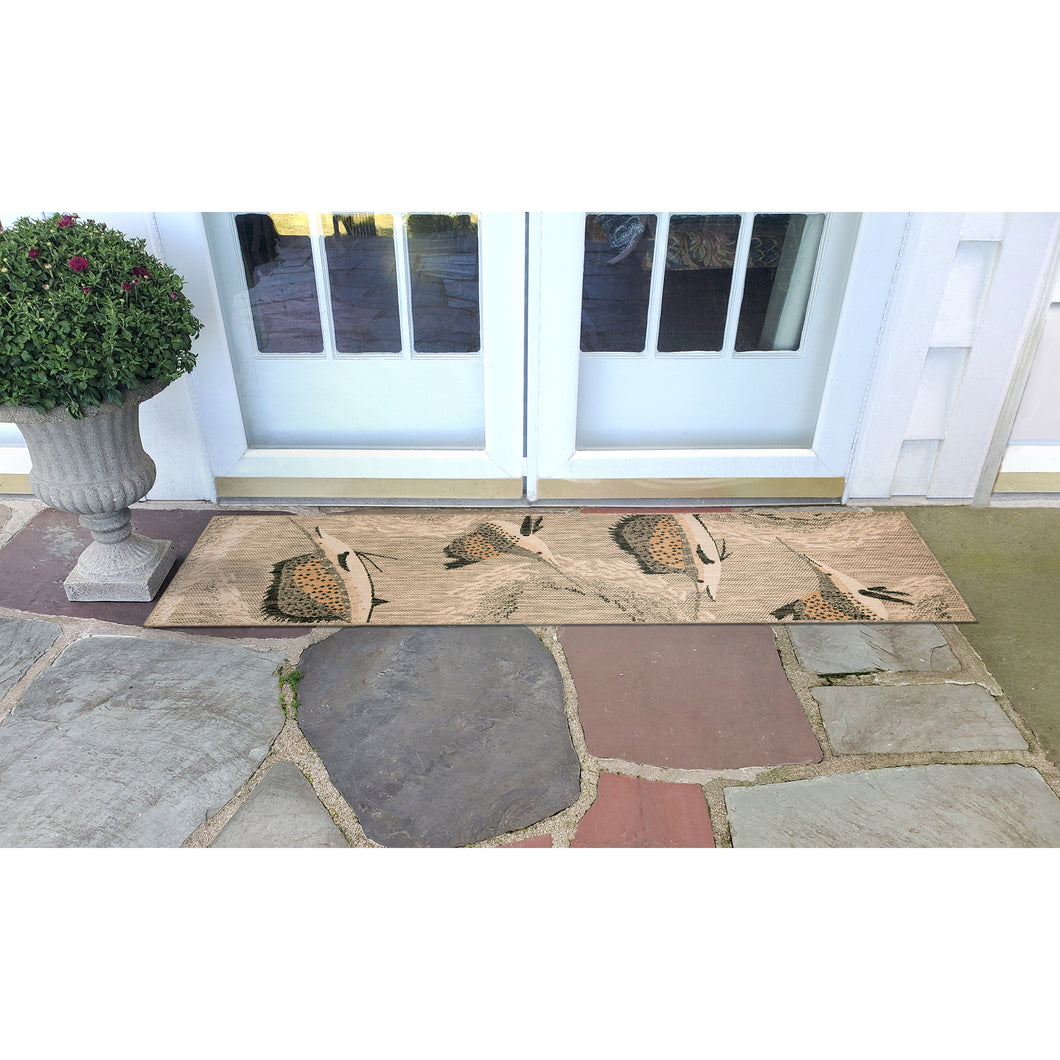 Liora Manne Portofino Sailfish Indoor Outdoor Area Rug Natural