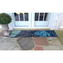 Load image into Gallery viewer, Liora Manne Ravella School Of Fish Indoor Outdoor Area Rug Navy