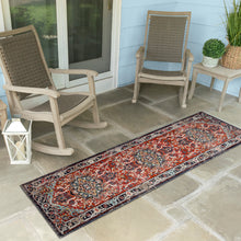 Load image into Gallery viewer, Liora Manne Fresco Heriz Indoor Outdoor Rug Red