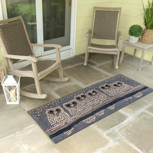 Liora Manne Frontporch Owls Indoor Outdoor Area Rug Night