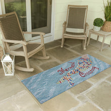 Load image into Gallery viewer, Liora Manne Frontporch Mermaid Crossing Indoor Outdoor Area Rug Water