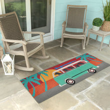 Load image into Gallery viewer, Liora Manne Frontporch Beach Trip Indoor Outdoor Area Rug Turquoise