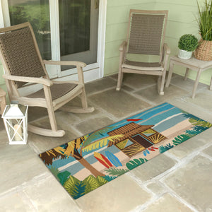 Liora Manne Frontporch Tiki Hut Indoor Outdoor Area Rug Multi