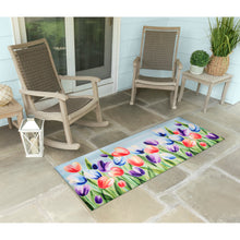 Load image into Gallery viewer, Liora Manne Illusions Tulips Indoor Outdoor Area Mat Multi