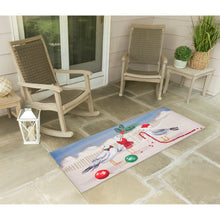 Load image into Gallery viewer, Liora Manne Illusions Peck The Halls Indoor Outdoor Mat Snow