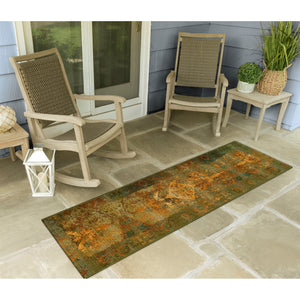 Liora Manne Marina Kermin Indoor Outdoor Area Rug Green