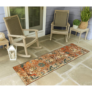 Liora Manne Marina Kashan Indoor Outdoor Area Rug Amber