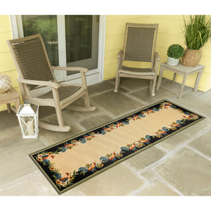 Liora Manne Marina Country Rooster Indoor Outdoor Area Rug Yellow