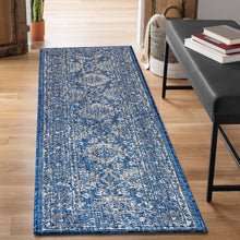 Load image into Gallery viewer, Liora Manne Carmel Vintage Floral Indoor Outdoor Area Rug Navy