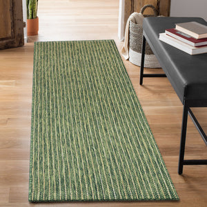 Liora Manne Carmel Texture Stripe Indoor Outdoor Area Rug Green