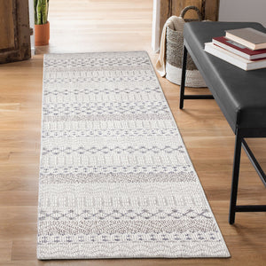 Liora Manne Dunes Geo Stripe Indoor Outdoor Area Rug Silver