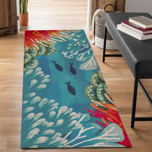 Liora Manne Illusions Reef & Fish Indoor Outdoor Mat Coral