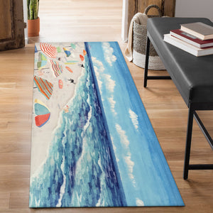 Liora Manne Illusions Dog Beach Indoor Outdoor Mat Ocean