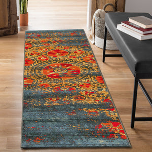 Liora Manne Marina Suzanie Indoor Outdoor Area Rug Blue